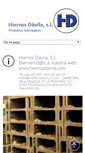 Mobile Screenshot of hierrosdavila.com